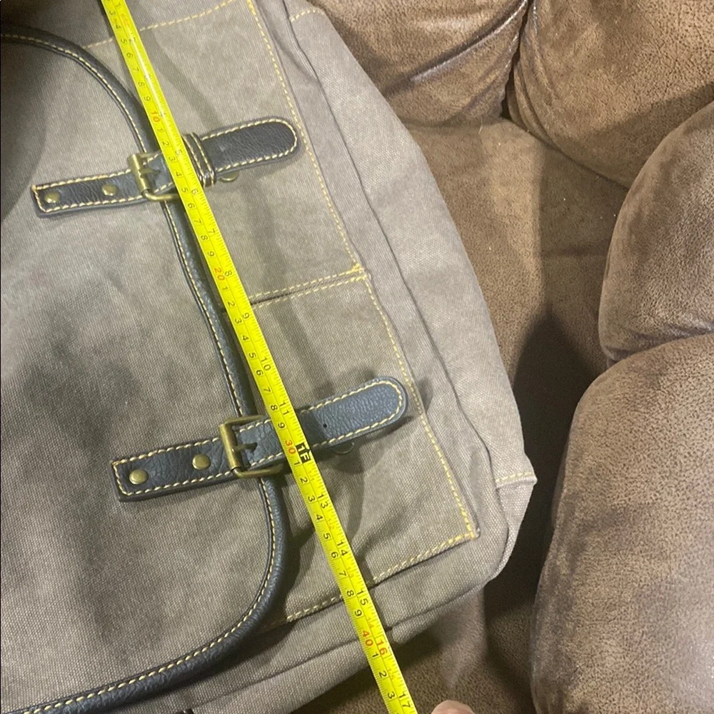 Gray and Black Tote Bag